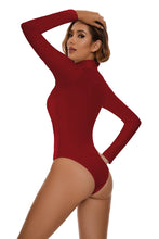 Load image into Gallery viewer, Long Sleeve Turtle Neck Tops Bodysuit Women Autumn Clothes Jumpsuit Stretchy Layer Top Black Red Slim Fit Club Overalls Playsuit
