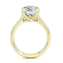 Load image into Gallery viewer, 14K Gold Plated Sterling Silver 5ct Round Cut Moissanite Soitaire Engagement Rings
