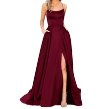 Load image into Gallery viewer, Women Dress Elegant Vintage Ladies Backless Long Dresses Wine Party Prom Wedding Floor Length Evening Dress
