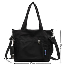 Load image into Gallery viewer, Oxford Canvas Composite Shoulder Bag Solid Color Versatile Lazy Style Crossbody Bag Large Capacity
