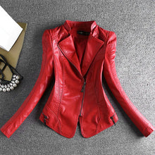 Load image into Gallery viewer, New Spring And Autumn Women Leather Jacket Coats Slim Ladies Clothing
