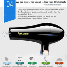 Load image into Gallery viewer, 220V Hair Dryer Professional 2200W Gear Strong Power Blow Hair Dryer Brush
