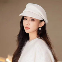 Load image into Gallery viewer, Party 100% Pure Wool Custom Autumn and Winter Beret Designer Wedding Ladies New Peaked Cap
