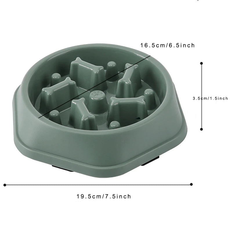 Slow Feeder Dog Bowl Anti-choking Slow Feeding Bowls for Dogs Anti-slip Pet Slow Eat Dishes Puzzle Bowls for Small Medium Dogs