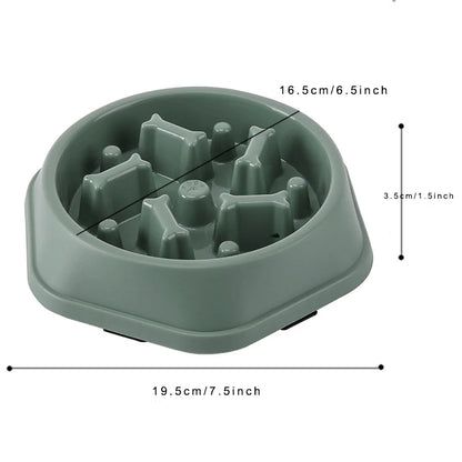 Slow Feeder Dog Bowl Anti-choking Slow Feeding Bowls for Dogs Anti-slip Pet Slow Eat Dishes Puzzle Bowls for Small Medium Dogs