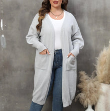 Load image into Gallery viewer, Winter Long Plus Size Sweater Cardigan Women Pocket Large Cardigans Ladies Casual Loose Oversized
