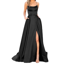 Load image into Gallery viewer, Women Dress Elegant Vintage Ladies Backless Long Dresses Wine Party Prom Wedding Floor Length Evening Dress
