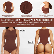 Load image into Gallery viewer, Tummy Control Shapewear Racerback Top Women Thongs Bodysuit Seamless Sculpting Body Shaper
