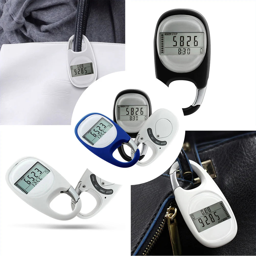 Pedometer Key Chain Activity Record Steps Sports Accessories Clock Running Adults Devices Mountain Climbing Counter Pedometers