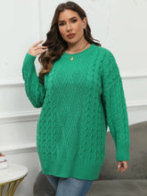 Load image into Gallery viewer, Winter Long Plus Size Sweater Women O-Neck Large Pullover Ladies Casual Loose Oversize Jumper Big Jerseys Curvy Knitwear
