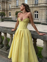 Load image into Gallery viewer, Women Sexy Strapless Wrap Chest Long Dress Elegant Backless Sleeveless High Waist A-line Dresses
