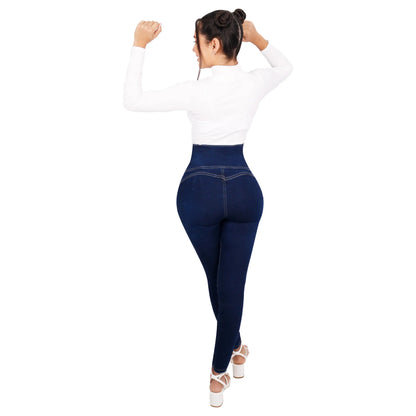 Women's High Waist Curvy Jeans Butt Lift Pants Stretchy Super Stretch Butt Shaping Bottom Up Denim Pants