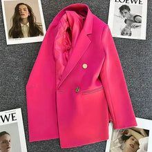 Load image into Gallery viewer, Spring Autumn Women&#39;s Fashion Jacket Chic Elegant Casual Sports Female Suit Coat Korean Jacket
