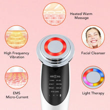 Load image into Gallery viewer, 7 in 1 Face Lift Device Microcurrent Skin Rejuvenation LED Facial Massager Light Therapy
