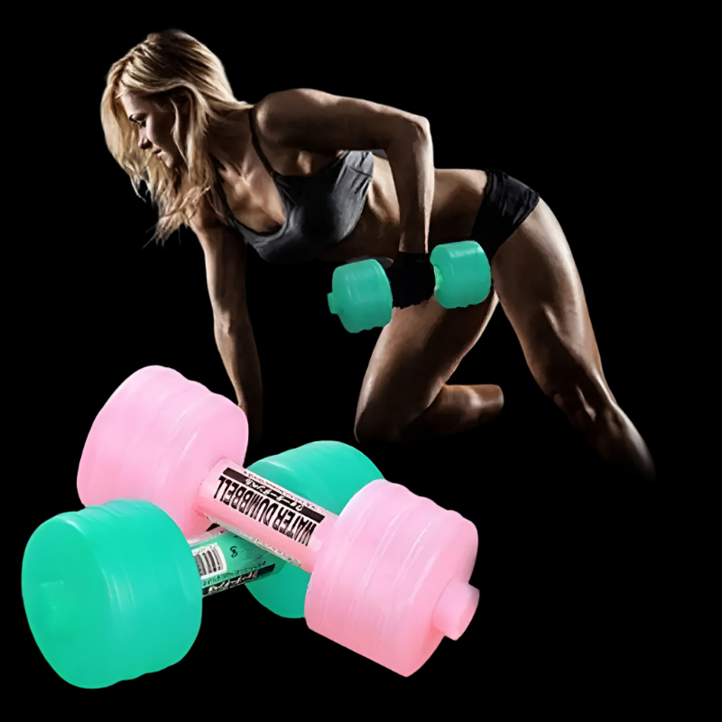 1/2/4PCS 1kg Gym Weight Loss Exercise Women Comprehensive Home Water Dumbbells For Fitness Aquatic Barbell