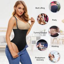 Load image into Gallery viewer, Thongs Bodysuit Women Shapewear Waist Trainer Body Shaper Slimming Sheath Flat Belly High Waist Tummy Control Panties
