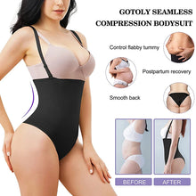 Load image into Gallery viewer, Thongs Bodysuit Women Shapewear Waist Trainer Body Shaper Slimming Sheath Flat Belly High Waist Tummy Control Panties
