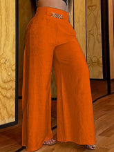 Load image into Gallery viewer, Abstract Face Print Pants, Casual Wide Leg High Waist Pants, Women Clothing - Shop &amp; Buy
