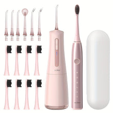Load image into Gallery viewer, Advanced Oral Care Set - High-Performance Water Flosser &amp; Sonic Toothbrush with Travel Case - Shop &amp; Buy
