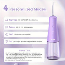 Load image into Gallery viewer, Advanced Purple Rechargeable Water Flosser - Effortless Teeth Cleaning, 6-Durable Nozzles, 300ml Tank - Shop &amp; Buy
