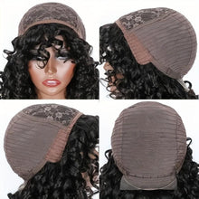 Load image into Gallery viewer, Afro Rose Curly Funmi Wigs With Bang Short Bouncy Curly Bob Wig Human Hair - Shop &amp; Buy
