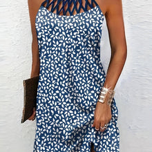 Load image into Gallery viewer, All-Season Chic Criss-Cross Sleeveless Tank Dress: Easy Maintenance, Durable &amp; Perfect for Vacation - Shop &amp; Buy
