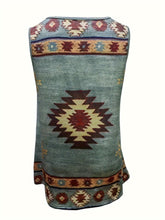 Load image into Gallery viewer, Aztec Geo Pattern Zippered Tank Top - Stylish &amp; Lightweight Sleeveless Top for Spring &amp; Summer - Shop &amp; Buy
