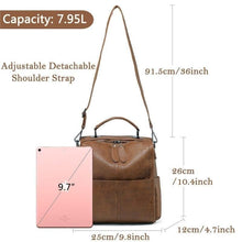 Load image into Gallery viewer, Backpack Purse for Women Fashion Square Mini Small Convetible PU Leather Backpack Shoulder Bag for Ladies Teen Girls - Shop &amp; Buy

