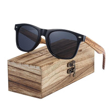 Load image into Gallery viewer, BARCUR Black Sunglasses for Men Sun Glasses Polarized Sunshade Natural Wood Sunglasses - Shop &amp; Buy
