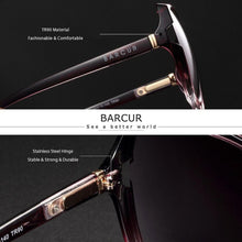 Load image into Gallery viewer, BARCUR Brand Oversize TR90 Sunglasses Women Polarized Sunglasses Ladies Shades With Gradient Lens UV400 Protection - Shop &amp; Buy
