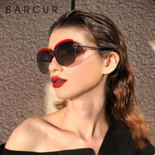 Load image into Gallery viewer, BARCUR Polarized Ladies Sunglasses Women Gradient Lens Round Sun Glasses Square Luxury Brand Oculos Lunette De Soleil Femme - Shop &amp; Buy
