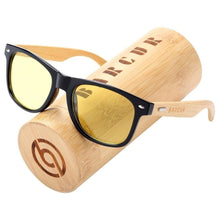 Load image into Gallery viewer, BARCUR Polarized Man Sunglasses Bamboo Sun Glasses for Women Wood UV400 Eyewear Oculos Blue Light Blocking Glasses - Shop &amp; Buy