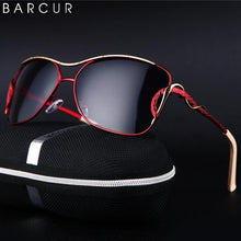 Load image into Gallery viewer, BARCUR Polarized Sunglasses Women Gradient Lens Oversized Square Sun Glasses - Shop &amp; Buy
