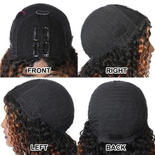 Load image into Gallery viewer, Beauty Forever V Part Wig Curly Balayage Highlight Color Wigs No Glue No Leave Out Human Hair Wigs Beginner Friendly U Part Wig - Shop &amp; Buy

