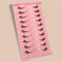 Load image into Gallery viewer, Beginner-Friendly Sanishi Cat Eye Lashes: 10-Pack Fluffy, Reusable C-Curl Eyelashes - Shop &amp; Buy
