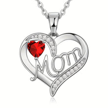 Load image into Gallery viewer, Best Gifts for Women, Mom Heart Pendant Necklace with 12 Birthstone - Shop &amp; Buy
