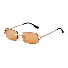 Load image into Gallery viewer, Blue Rimless Rectangle Sunglasses Brand Design Metal Fashion Square Sun Glasses for Women Gradient Lens Frameless UV400 - Shop &amp; Buy