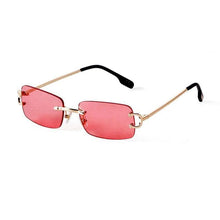 Load image into Gallery viewer, Blue Rimless Rectangle Sunglasses Brand Design Metal Fashion Square Sun Glasses for Women Gradient Lens Frameless UV400 - Shop &amp; Buy