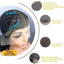 Load image into Gallery viewer, Body Wave Short Wigs Human Hair Lace Frontal Wigs Brazilian Remy T Part Natural Color Lace Wig Bob Hd Transparent Lace Front Wig - Shop &amp; Buy
