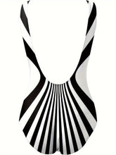 Load image into Gallery viewer, Bold Contrast Color One-piece Swimsuit - Stylish Backless, Tummy Control - Shop &amp; Buy
