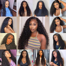 Load image into Gallery viewer, Brazilian Kinky Curly Bundles with Closure Human Hair Bundles with Closure Remy Curly Hair 3 Bundles with Lace Closure - Shop &amp; Buy
