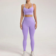 Load image into Gallery viewer, Breathable fitness suit women&#39;s gym yoga suit leotard leggings exercise suit yoga bra yoga trousers - Shop &amp; Buy
