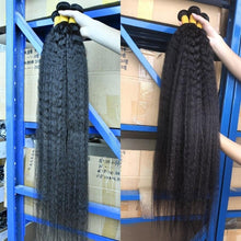 Load image into Gallery viewer, Bundles Kinky Straight Bundles Brazilian Hair 100% Human Hair - Shop &amp; Buy
