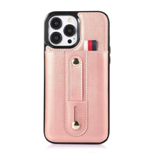 Load image into Gallery viewer, Business Demeanor Leather Case for iPhone 14 Pro Max 13 12 Mini Pro with Card Slots and Loop Strap Drop Protection Cover - Shop &amp; Buy
