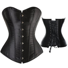 Load image into Gallery viewer, Bustiers &amp; Corsets Gothic Steampunk Corset Lace Up Boned Overbust Bustier Tops Waist Trainer Corselet - Shop &amp; Buy
