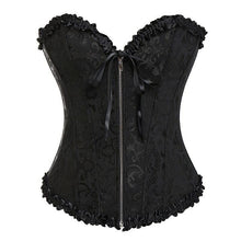 Load image into Gallery viewer, Bustiers &amp; Corsets Lace Up Boned Steampunk Corset Plus Size Overbust Bustier Tops Gothic Clothing Waist Cincher Corselet - Shop &amp; Buy