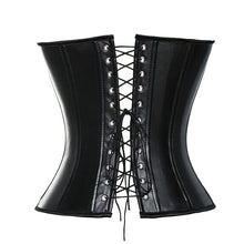 Load image into Gallery viewer, Bustiers &amp; Corsets Leather Overbust Corset Tops with Buckles Steel Boned Steampunk Gothic Bustier Waist Training Corselet Vest - Shop &amp; Buy
