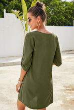 Load image into Gallery viewer, Buttoned V-Neck Dress - Shop &amp; Buy