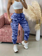 Load image into Gallery viewer, Camo Print Drawstring Baggy Joggers, Casual Hiogh Waist Pants For Spring &amp; Fall - Shop &amp; Buy
