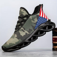 Load image into Gallery viewer, Camouflage Sneakers, Breathable Mesh Running Shoes, 4th Of July Flag Design, Durable Shock-Absorbing Sole, Lightweight Outdoor Athletic Footwear - Shop &amp; Buy
